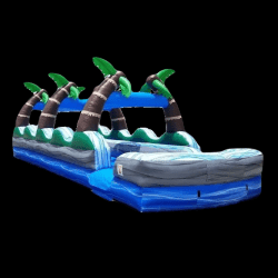 35 Ft Dual Lane Tropical Slip 'N Slide