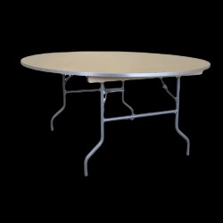 60 Wood Round Table (5 Ft Round Table)