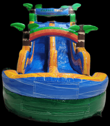 temp img 1 png 13367332 15 Ft Dual Lane Rock Climb Jungle Waterslide