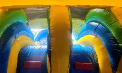 temp img 3 jpeg 765463967 Dual Lane Rainbow Castle Combo