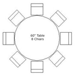 60in20820chairs 1765294695 60" Round Plastic Table (5 Ft Round Table)